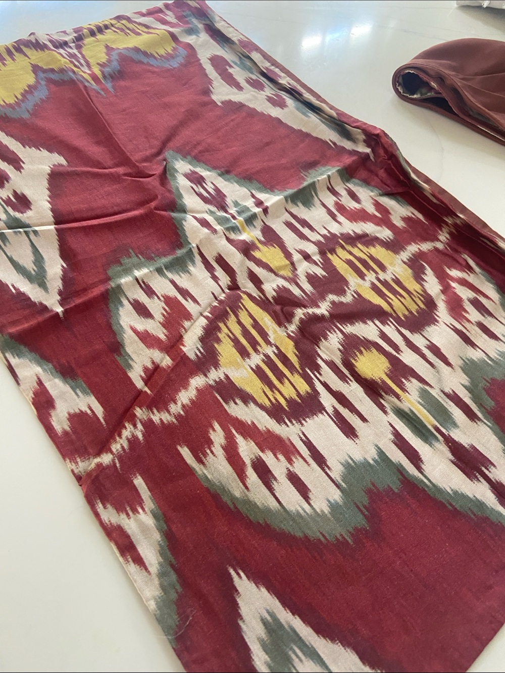 Pottery Barn Maroon Ikat Pillow Cover - Picture 11 of 15
